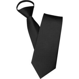 Mens Solid Color Necktie Pre Tied Adjustable Tie Business Wedding Formal